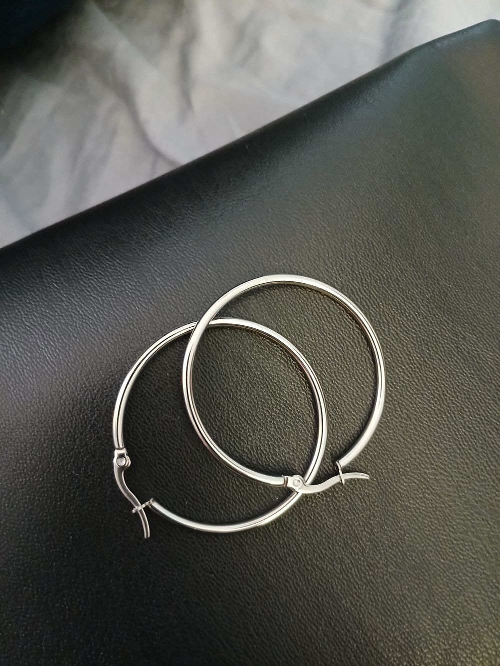 Classic Silver Hoop Earrings - Women Jewelry